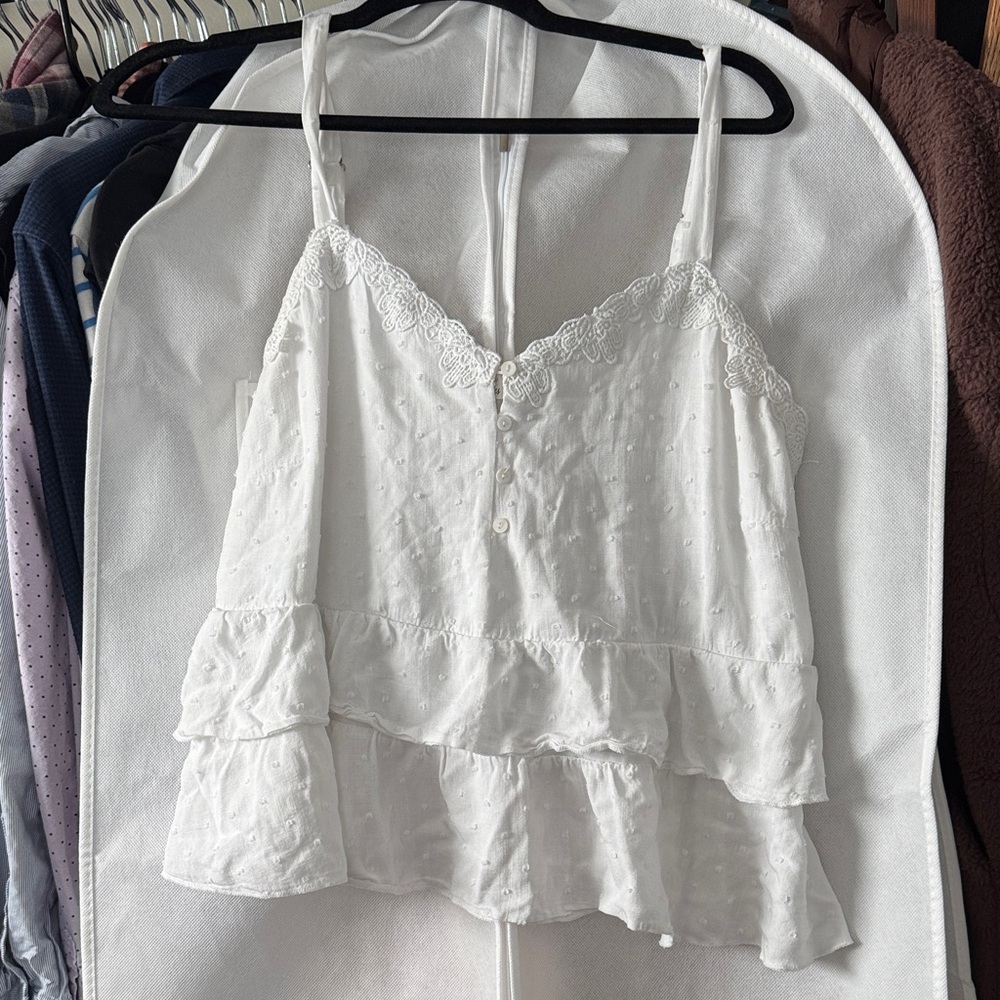 URBAN Romantics White Lace Camisole